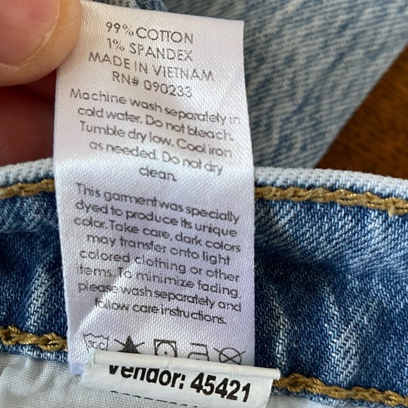 PacSun Women’s Distressed Light Wash 90s Stretch Straight Leg Denim NWOT Size 30 - Picture 14 of 16